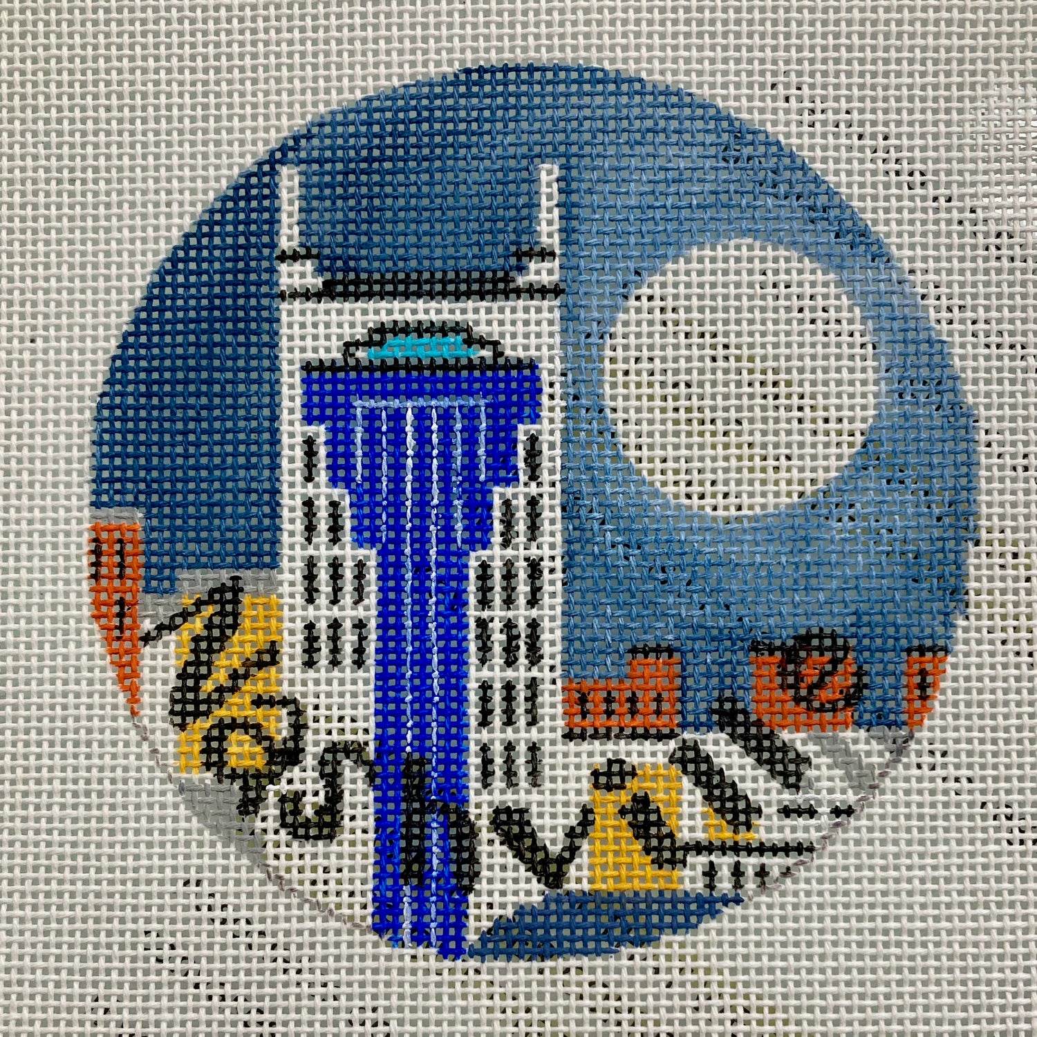 Tina Timberlake Nashville Skyline 4" Round, 18 mesh