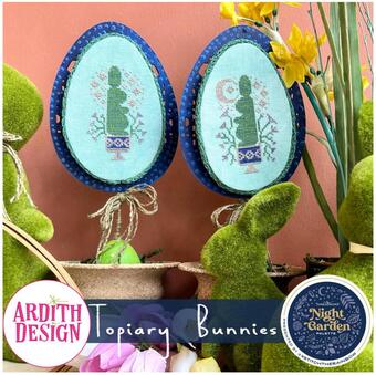Topiary Bunnies, Ardith Design chart