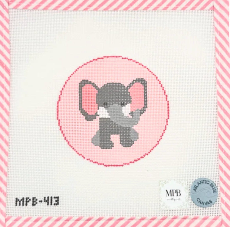 Atlantic Blue Canvas Baby Elephant 
MPB-413