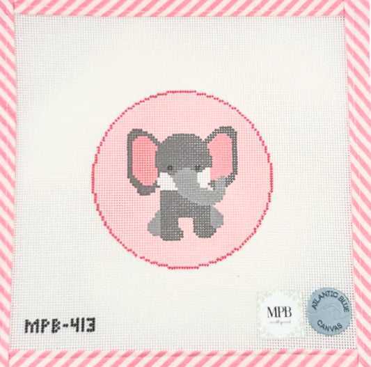 Atlantic Blue Canvas Baby Elephant 
MPB-413