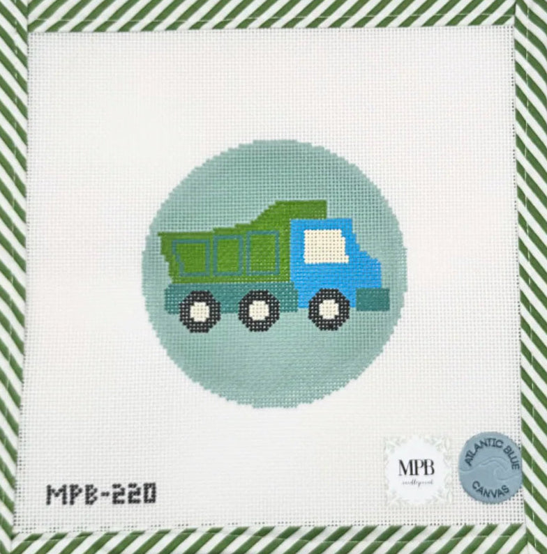 Atlantic Blue Canvas Dump Truck Round MPB-220
