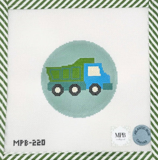 Atlantic Blue Canvas Dump Truck Round MPB-220