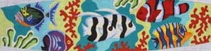 W-29 (TS) - Underwater Tropical Fish scene cummerbund