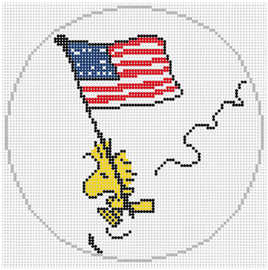 PEANUTS Patriotic - Woodstock Flying the Flag Canvas