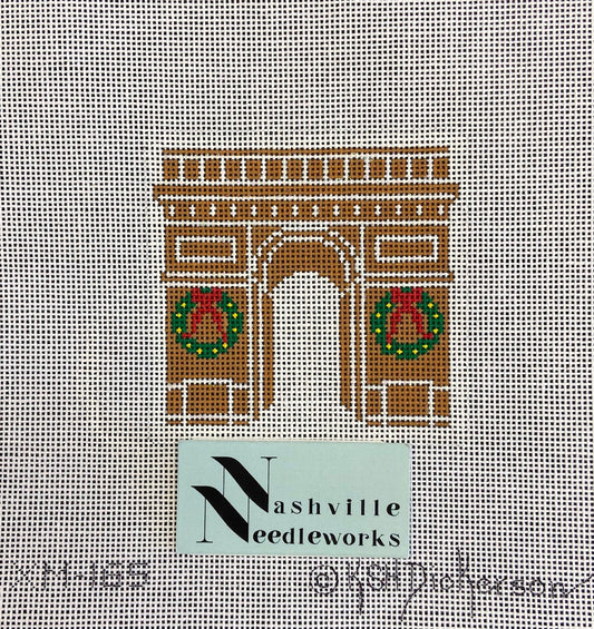 Kate Dickerson Needlepoint Arc d' Triumph Gingerbread XM-165