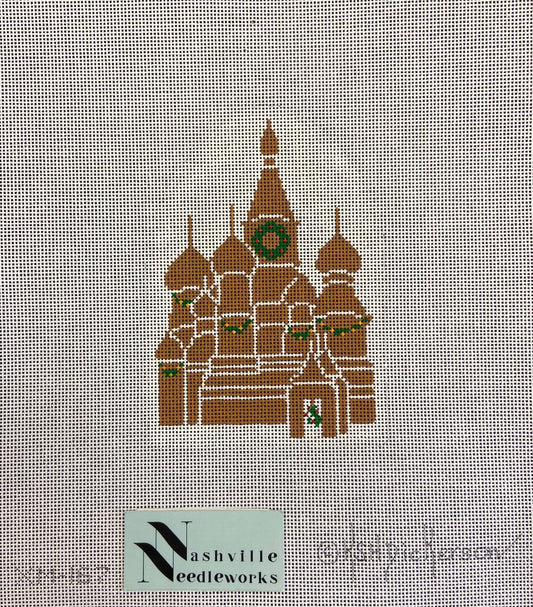 Kate Dickerson Needlepoint St Basils Cathedral Gingerbread XM-167