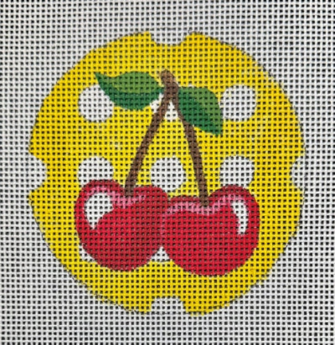 Raymond Crawford HO-2734 Yellow Dot Cherries Round