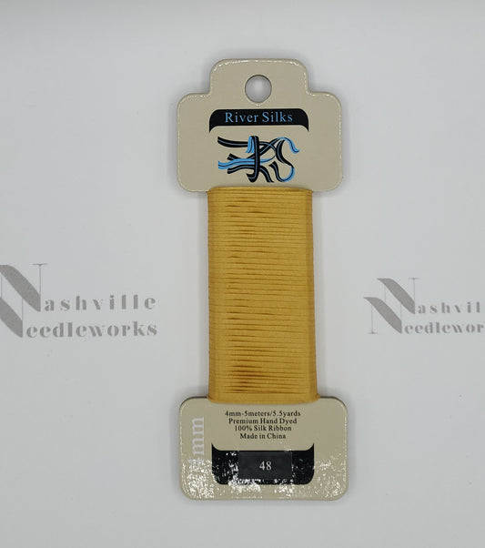 Yolk Yellow Silk Ribbon - 48