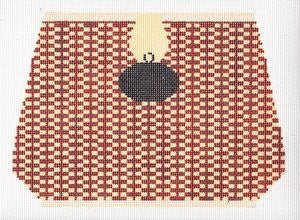 AF04Oval Large Nantucket Basket with Black Oval