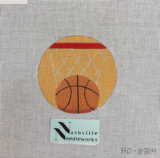 Basketball Round Ornament