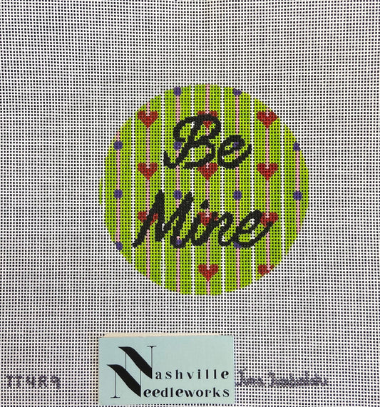 Be Mine-Green with Stripes & Hearts