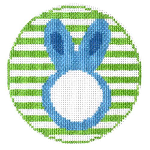 RD91B Blue Bunny Monogram Round (TS)