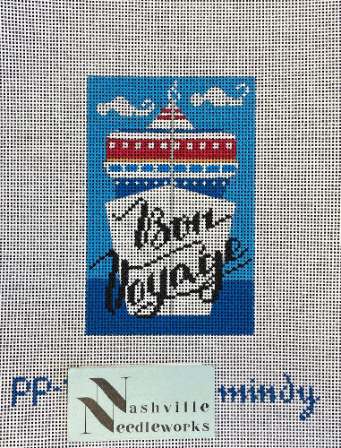 Mindy's Needlepoint PP-1 Bon Voyage Passport Holder