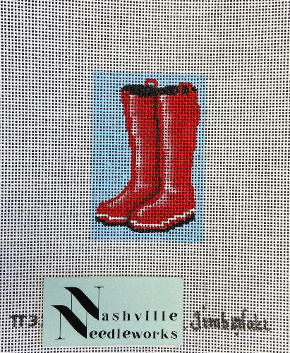 Tina Timberlake TT328 Luggage Tag Insert- Rain Boots