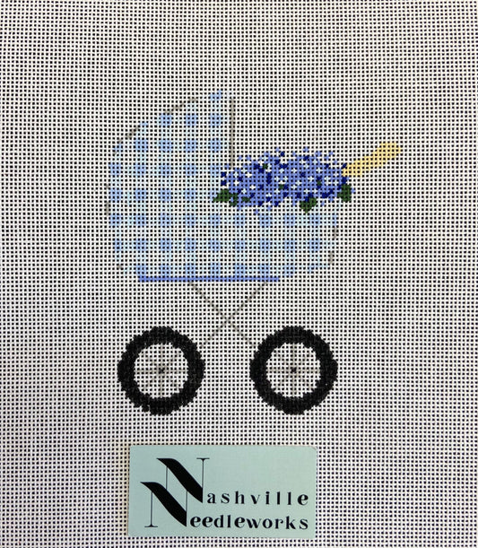 Stitch Style SS0100 Blue Hydrangea Baby Carriage