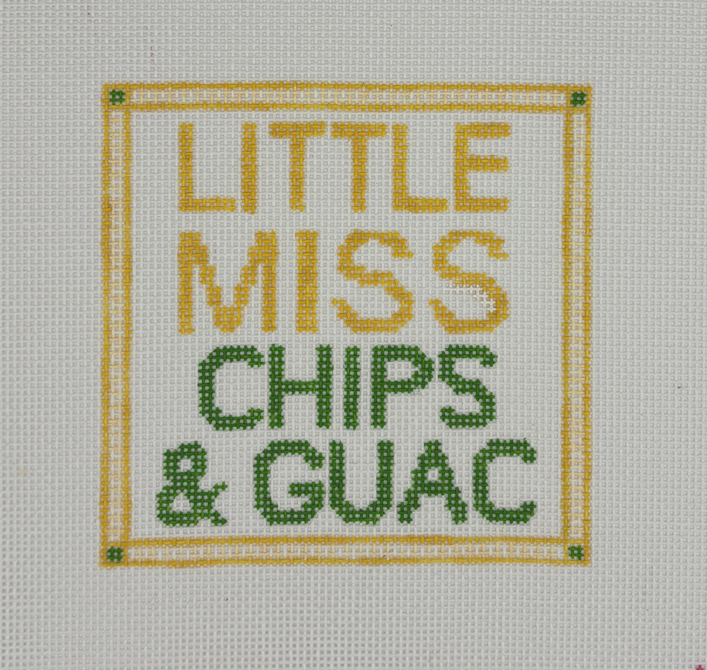 Code Thread Needlepoint
Little Miss Chips &amp; Guac
CT LMCG