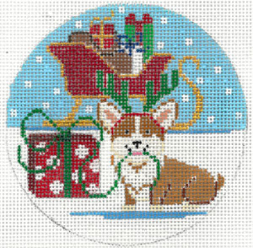 TheMeredithCollection XO-310c HolidayPoochCorgi