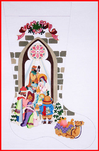 CS-353-18 (TS) Boy Nativity Stocking