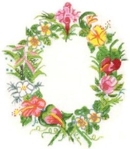Cooper Oaks Designs Susan Wallace Barnes Hawaiian Flower Frame 
SWB-144
