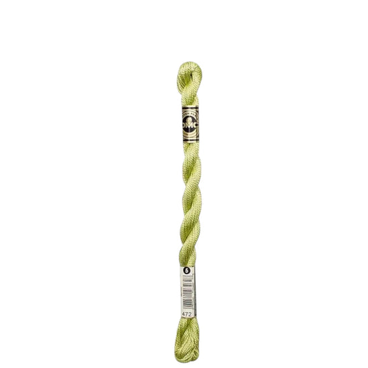 472 Avocado Green - ULT LT, DMC Perle Cotton #5 Skein