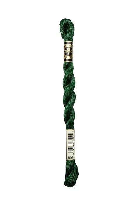 895 Hunter Green - VY DK, DMC Perle Cotton #5 Skein