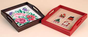 Small Square TrayRed