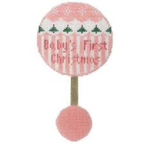 Kathy Schenkel Designs Baby Pink Rattle SH451