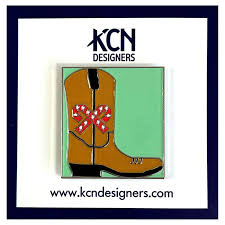 KCN Candy Cane Cowboy Boot Needle Minder