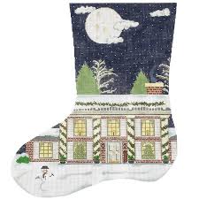 The Plum Stitchery 19B Home for the Holidays Stocking