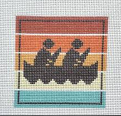 Fire and Iris Multi Color Canoe Sign 
FI-095CN