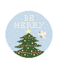 KCN Designs HT132 
Be Merry Round