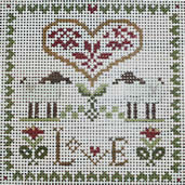 Chris Lewis Distributing Ewe & Eye Needlepoint Love Little House Needleworks EWE-579