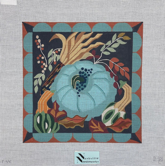 Melissa Prince Designs Autumn Blues Pumpkin F-441