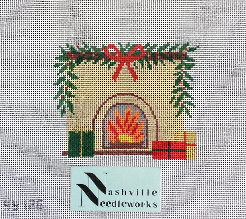 Stitch Style SS126 Christmas Fireplace