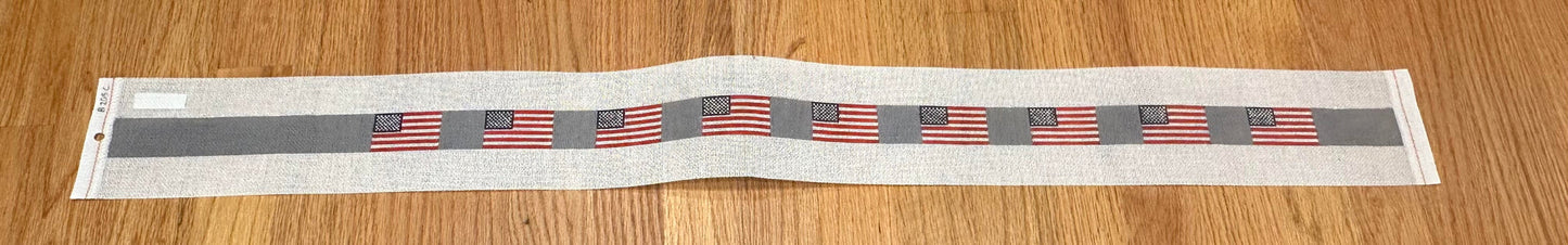 ElmTreeDesigns B205C AmericanFlagBeltGrayBackground