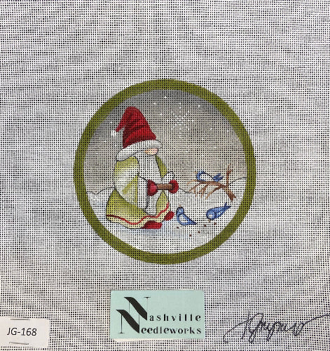 Fleur De Paris JG-168  Gnome with Birds