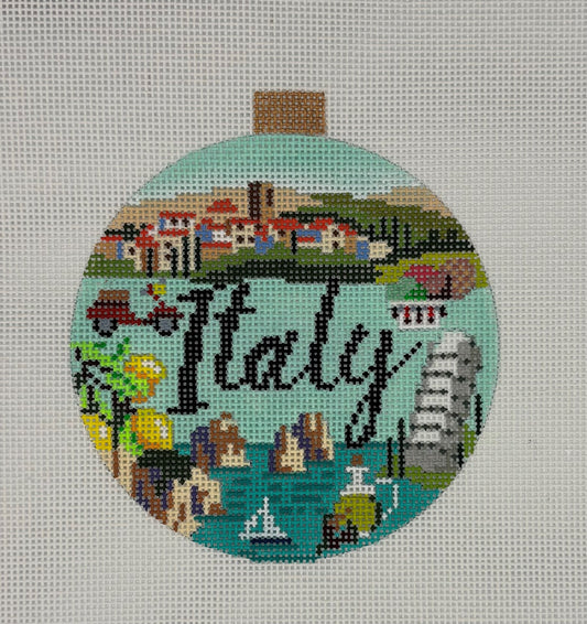 Bradley Needlepoint
Italy Travel Round Ornament
KB1503