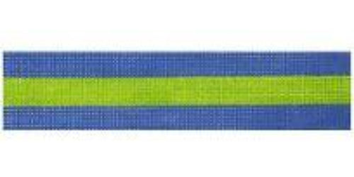 VallerieNeedlepointGallery KF-06 Periwinkle/LimeKeyFob