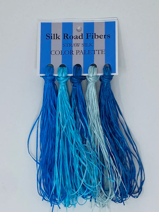 Silk Straw Palette - SSP9104 Island Blues