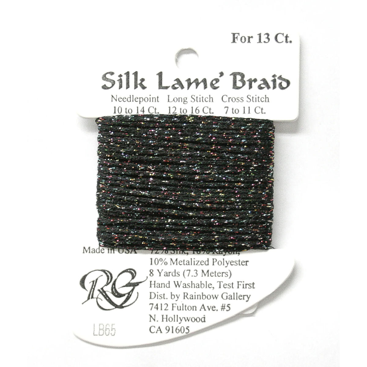 Silk Lame 13 - LB65 Black Sparkle