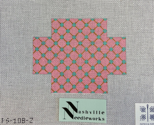 Patricia Sone 108-Z Pink &amp; Aqua Dotted 3-D Package
