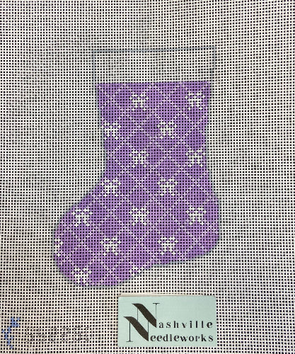 Stitch Style 55226D Bow Mini-Stocking Lavender