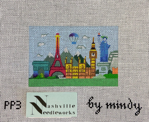 Mindy's Needlepoint PP3 Hello World Passport Insert