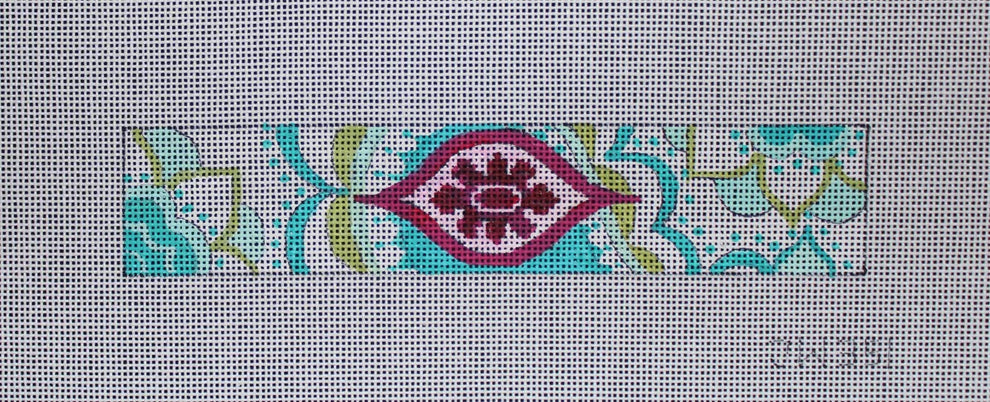 Colors of Praise JW351 
Pink on Green Paisley Bracelet