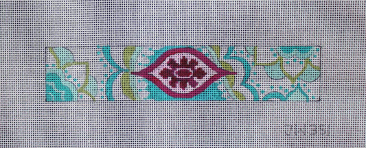 Colors of Praise JW351 
Pink on Green Paisley Bracelet