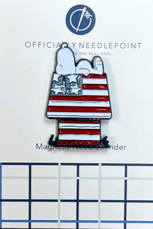 Officially Needlepoint
Snoopy on Patriotic House Needleminder
SPN1