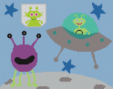 S-230 (TS) - Martian & Monster Tooth Fairy Pillow