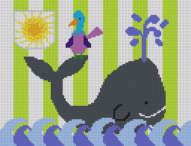 S-231 (TS) - Whale and Bird Tooth Fairy Pillow