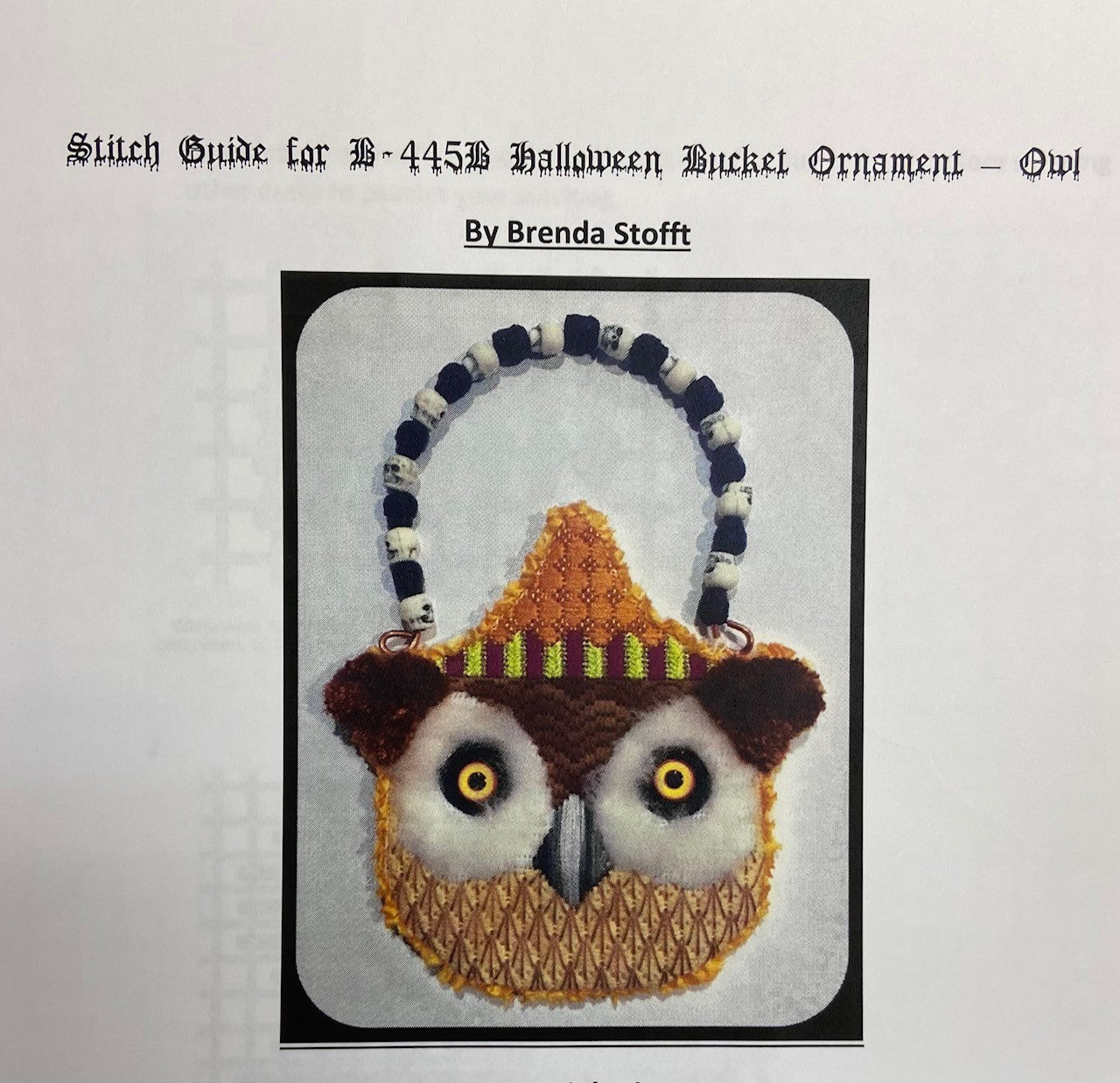 Halloween Bucket Ornament-Owl