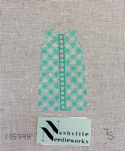 The Carolina Needlepoint Co. S94A 
Aqua Gingham Shift
